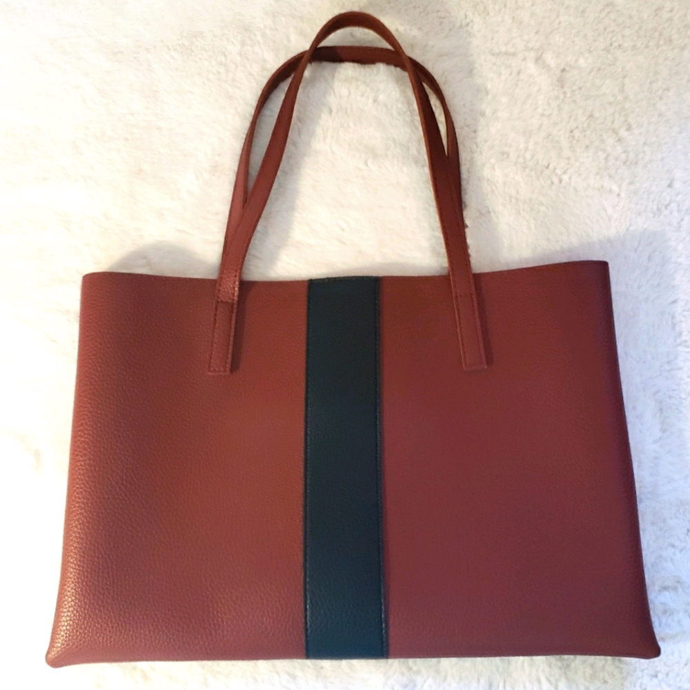 NWOT Vince Camuto Vegan Luck Tote - Red Desert